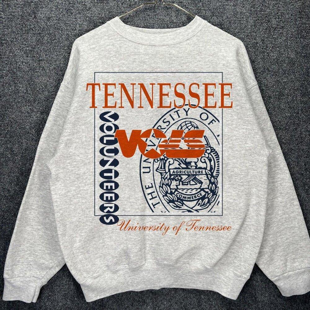 Tennessee Volunteers Vols Single Stitch Badge Logo Retro Sweatshirt